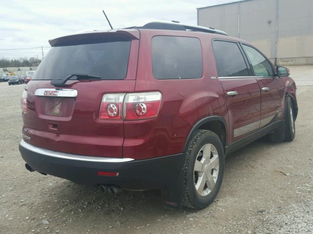 1GKER23777J121536 - 2007 GMC ACADIA SLT მუქწითელი ფოტო 4