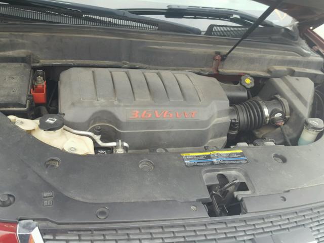 1GKER23777J121536 - 2007 GMC ACADIA SLT მუქწითელი ფოტო 7