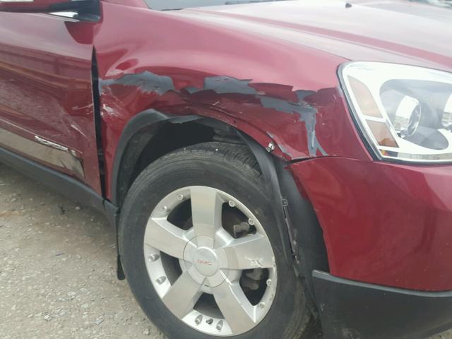 1GKER23777J121536 - 2007 GMC ACADIA SLT მუქწითელი ფოტო 9