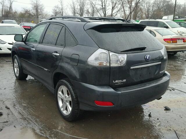 JTJHW31U382063384 - 2008 LEXUS RX 400H GRAY photo 3