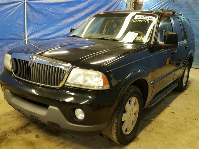 5LMEU68H23ZJ32337 - 2003 LINCOLN AVIATOR BLACK photo 2