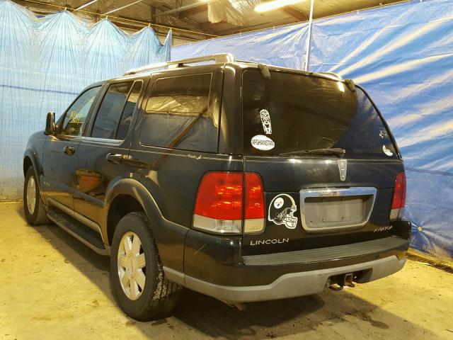 5LMEU68H23ZJ32337 - 2003 LINCOLN AVIATOR BLACK photo 3