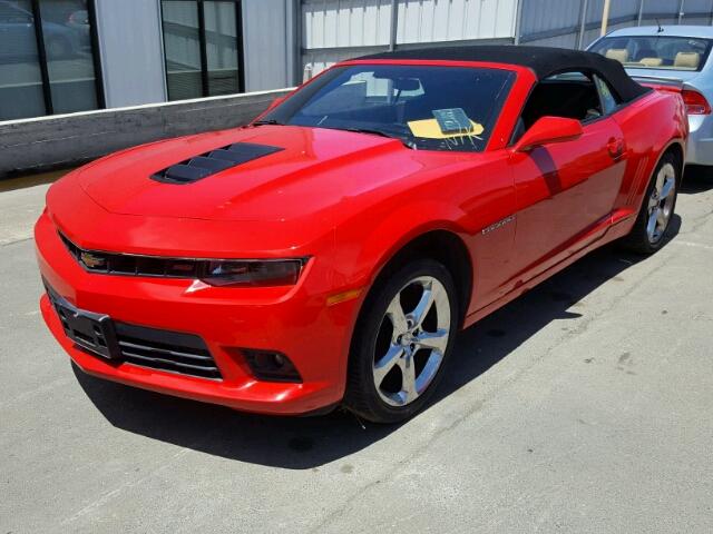 2G1FK3DJXE9279732 - 2014 CHEVROLET CAMARO SS RED photo 2