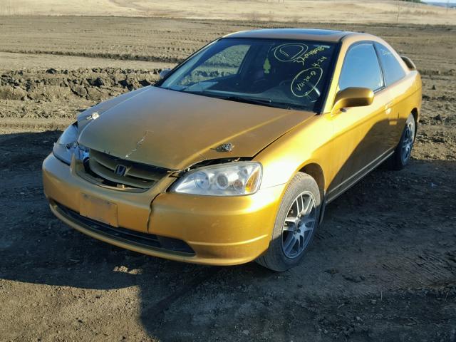 1HGEM22981L004851 - 2001 HONDA CIVIC SI GOLD photo 2