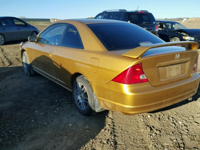 1HGEM22981L004851 - 2001 HONDA CIVIC SI GOLD photo 3