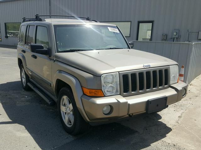 1J8HG48K06C105035 - 2006 JEEP COMMANDER BEIGE photo 1