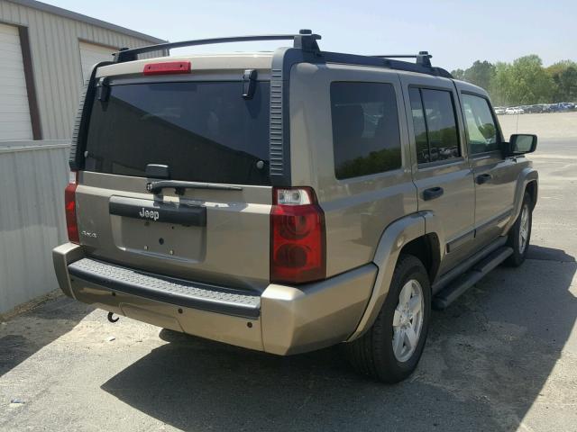 1J8HG48K06C105035 - 2006 JEEP COMMANDER BEIGE photo 4