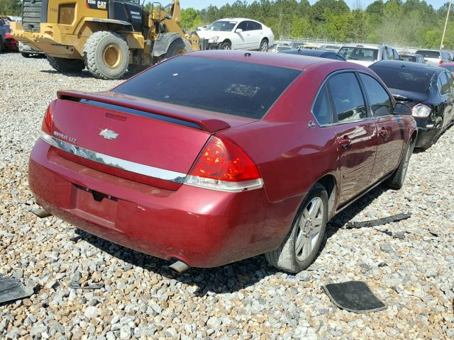 2G1WU581969168624 - 2006 CHEVROLET IMPALA LTZ BURGUNDY photo 4