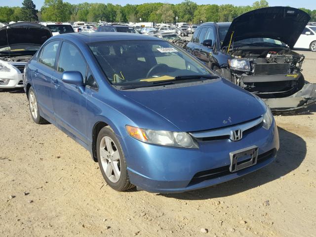 1HGFA16847L063641 - 2007 HONDA CIVIC EX BLUE photo 1