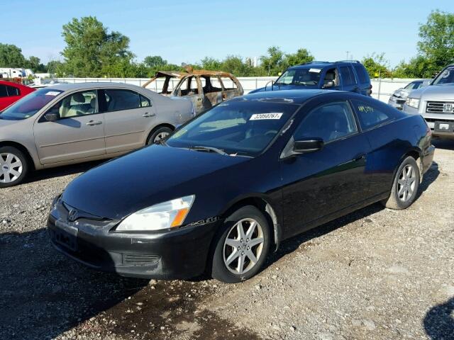 1HGCM82683A017646 - 2003 HONDA ACCORD EX BLACK photo 2