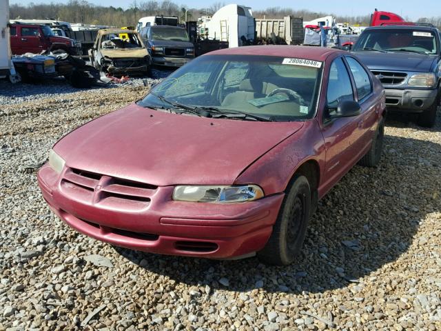 1B3EJ46X5WN126382 - 1998 DODGE STRATUS RED photo 2