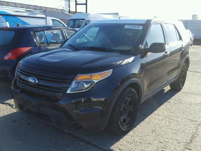 1FM5K8AR7DGC53837 - 2013 FORD EXPLORER P BLACK photo 2