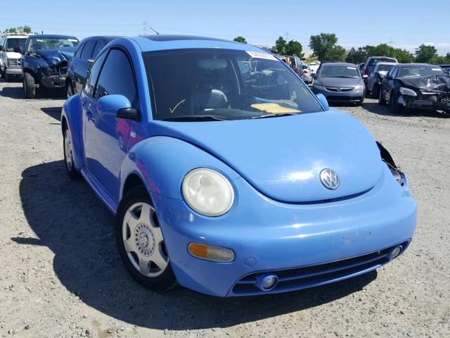 3VWCD21C11M427558 - 2001 VOLKSWAGEN NEW BEETLE BLUE photo 1