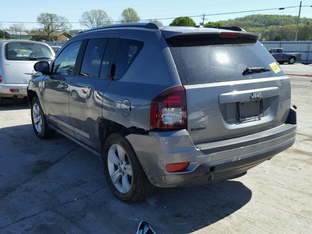 1C4NJCBB4ED535447 - 2014 JEEP COMPASS SP GRAY photo 3