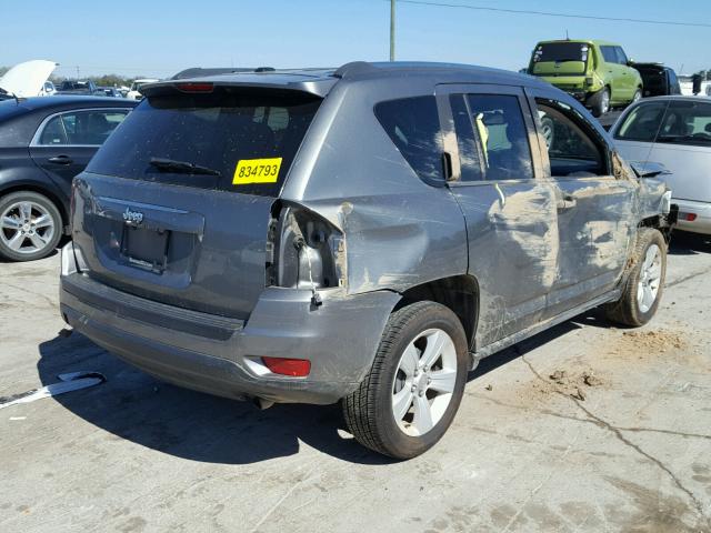 1C4NJCBB4ED535447 - 2014 JEEP COMPASS SP GRAY photo 4