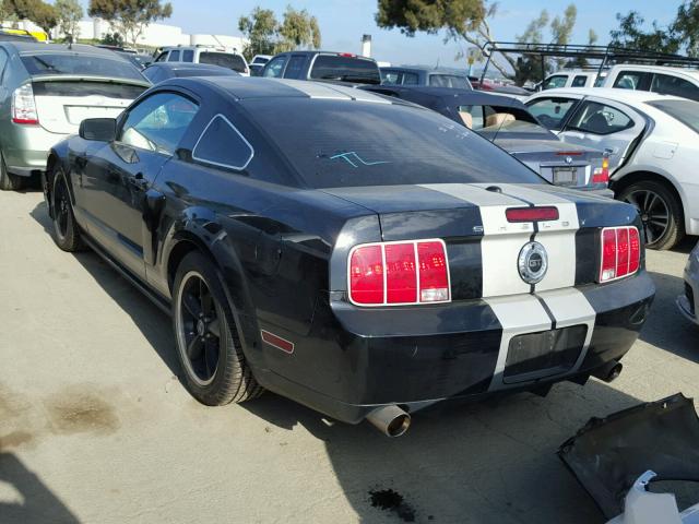 1ZVHT82H975359949 - 2007 FORD MUSTANG GT BLACK photo 3