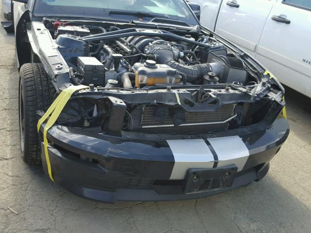 1ZVHT82H975359949 - 2007 FORD MUSTANG GT BLACK photo 9