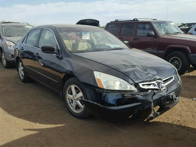 1HGCM56694A090728 - 2004 HONDA ACCORD EX BLACK photo 1