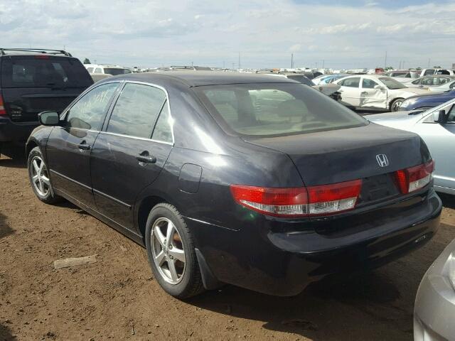 1HGCM56694A090728 - 2004 HONDA ACCORD EX BLACK photo 3