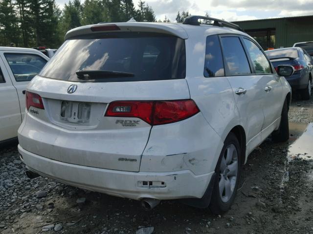 5J8TB18298A003280 - 2008 ACURA RDX WHITE photo 4