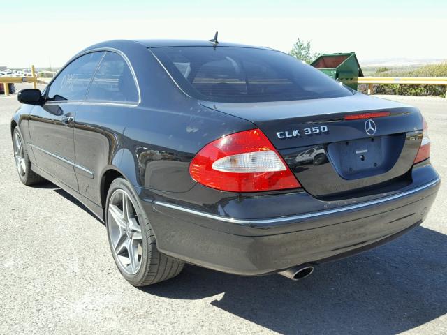 WDBTJ56H28F238508 - 2008 MERCEDES-BENZ CLK 350 BLACK photo 3