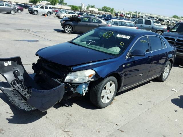 1G1ZF57528F217877 - 2008 CHEVROLET MALIBU HYB BLUE photo 2