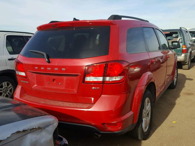 3C4PDCBG8CT218550 - 2012 DODGE JOURNEY SX RED photo 4