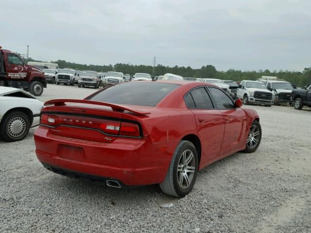 2C3CDXCT2DH563198 - 2013 DODGE CHARGER R/ RED photo 4