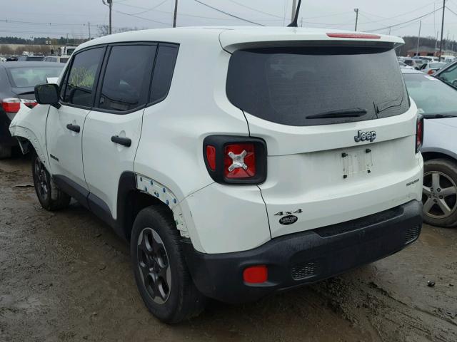 ZACCJBAT3FPB48970 - 2015 JEEP RENEGADE S WHITE photo 3