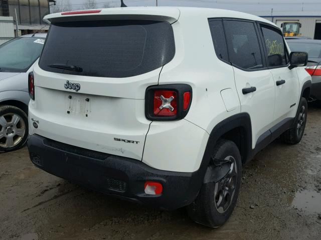 ZACCJBAT3FPB48970 - 2015 JEEP RENEGADE S WHITE photo 4