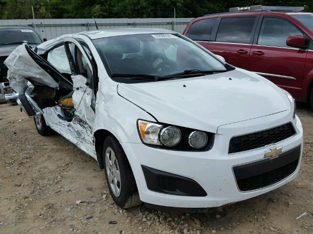 1G1JA5SH6D4170601 - 2013 CHEVROLET SONIC LS WHITE photo 1