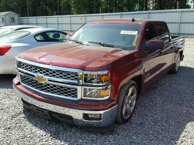 3GCPCREC5EG530156 - 2014 CHEVROLET SILVERADO RED photo 2