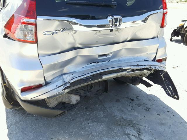 2HKRM3H74FH504352 - 2015 HONDA CR-V EXL SILVER photo 9