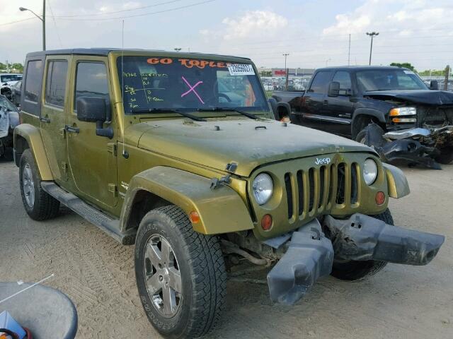 1J4GA59138L523926 - 2008 JEEP WRANGLER U GREEN photo 1