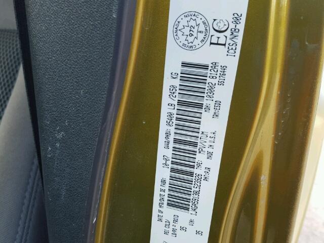 1J4GA59138L523926 - 2008 JEEP WRANGLER U GREEN photo 10