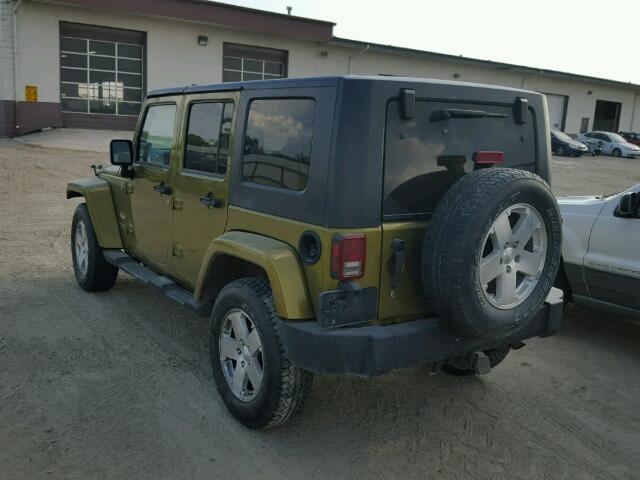 1J4GA59138L523926 - 2008 JEEP WRANGLER U GREEN photo 3