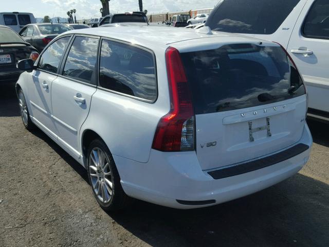 YV1390MW5A2532278 - 2010 VOLVO V50 2.4I WHITE photo 3