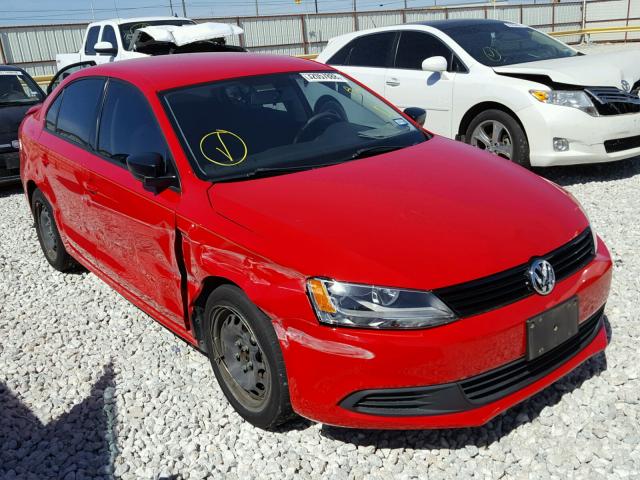 3VW2K7AJ2BM378465 - 2011 VOLKSWAGEN JETTA BASE 红色 照片 1