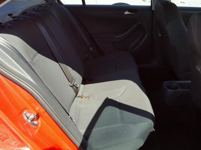 3VW2K7AJ2BM378465 - 2011 VOLKSWAGEN JETTA BASE 红色 照片 6