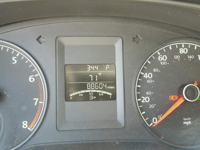 3VW2K7AJ2BM378465 - 2011 VOLKSWAGEN JETTA BASE 红色 照片 8