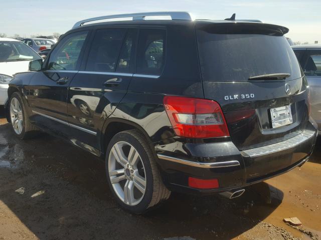 WDCGG8HB8CF889673 - 2012 MERCEDES-BENZ GLK 350 4M BLACK photo 3