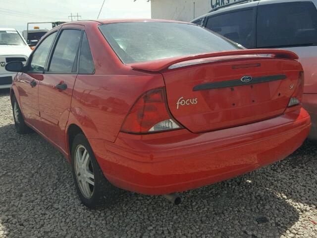 1FAFP34304W160013 - 2004 FORD FOCUS SE C RED photo 3