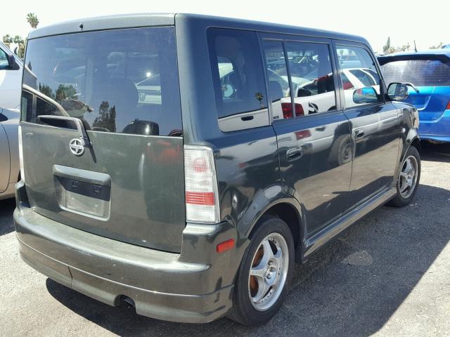JTLKT324540145515 - 2004 TOYOTA SCION XB GREEN photo 4