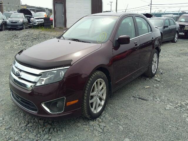 3FAHP0JG4BR265023 - 2011 FORD FUSION SEL BURGUNDY photo 2