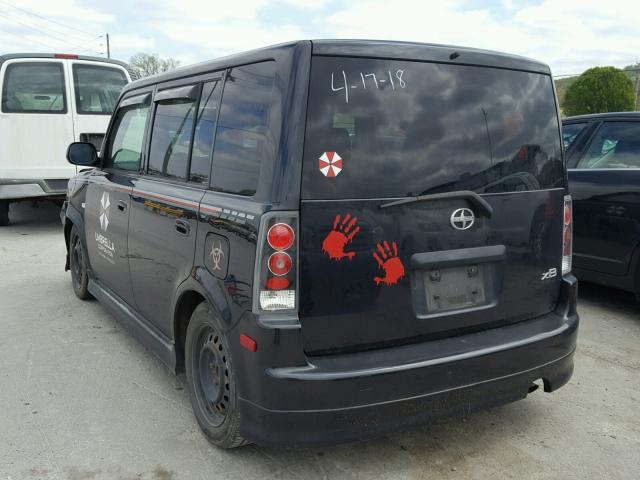 JTLKT324264058795 - 2006 TOYOTA SCION XB BLACK photo 3