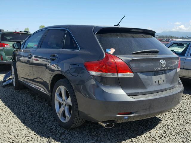 4T3ZK11A89U003056 - 2009 TOYOTA VENZA BASE GRAY photo 3