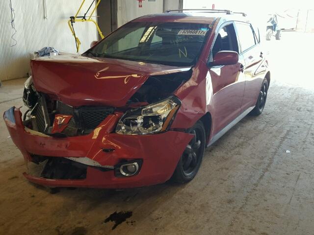 5Y2SM67079Z452929 - 2009 PONTIAC VIBE RED photo 2