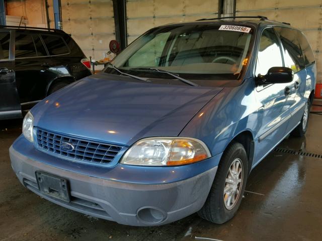 2FMZA51411BB76263 - 2001 FORD WINDSTAR L BLUE photo 2