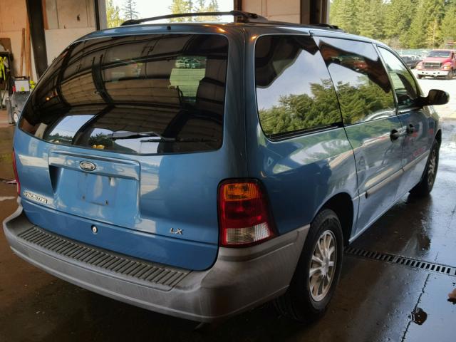 2FMZA51411BB76263 - 2001 FORD WINDSTAR L BLUE photo 4