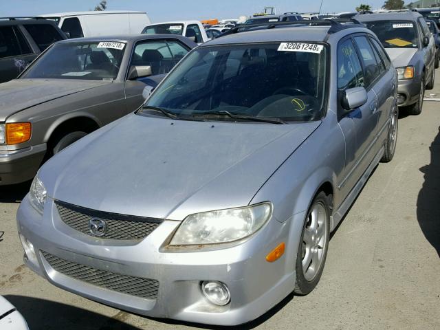 JM1BJ245021465527 - 2002 MAZDA PROTEGE PR SILVER photo 2